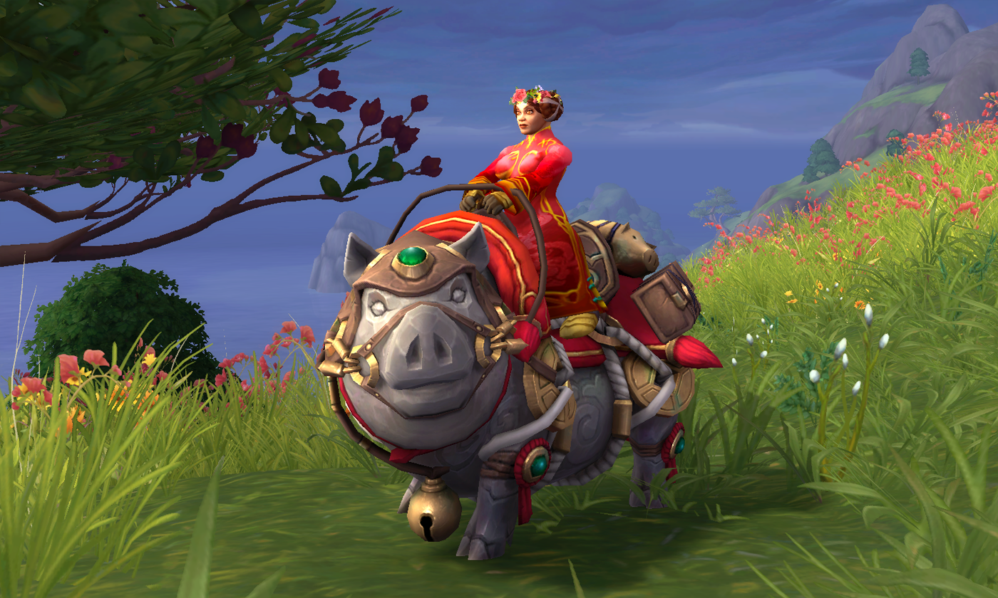 Beli riding Hogrus.