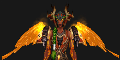 Leyara, a female Druid of the Flame