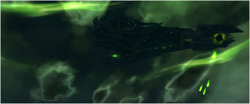 Legion ship fires upon Tarren Mill