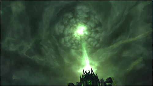 The skies above the Tomb of Sargeras