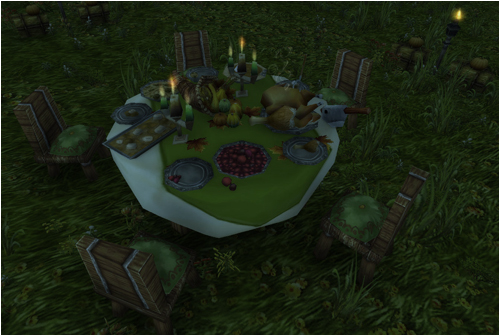 Pilgrim's Bounty table